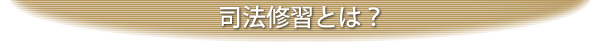 司法修習とは?