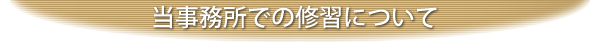 当事務所での修習について