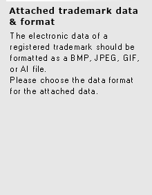 Attached trademark data & format