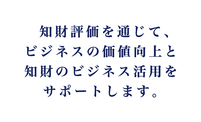 知財価値の評価、知財の価値をサポートします
