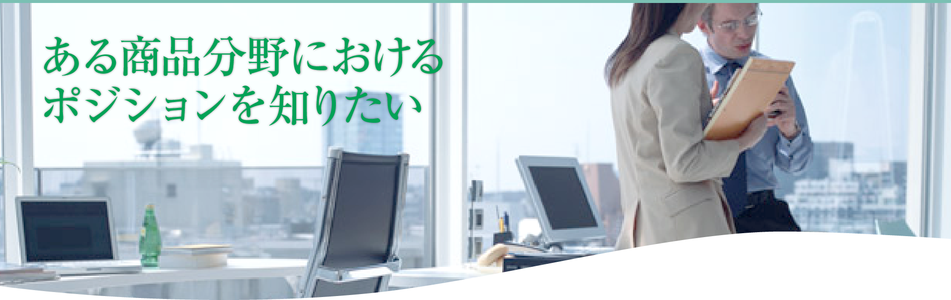 ある商品分野におけるポジションを知りたい